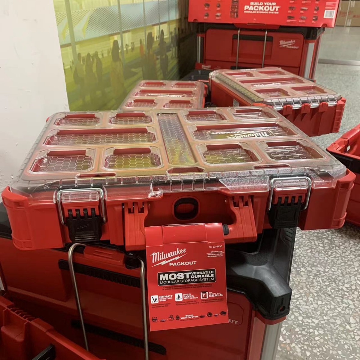 MILWAUKEE MAVOCH 포장 도구 상자 산업 등급 다기능 하드웨어 가정용 저장 상자