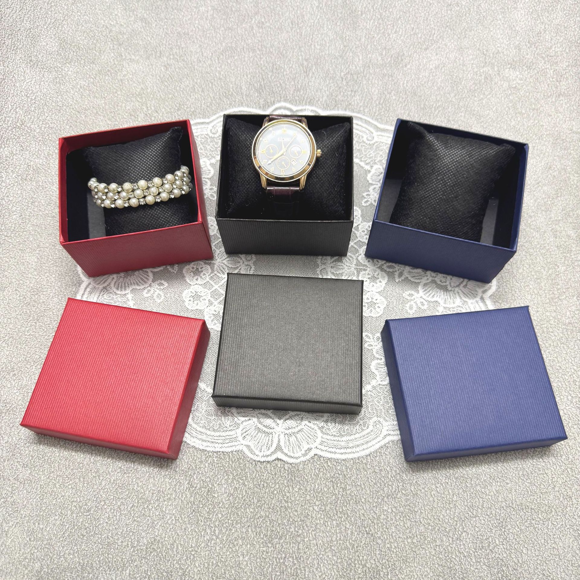 条纹盒8*9*5.3cm 礼盒首饰盒礼物包装盒 供应手表盒批发