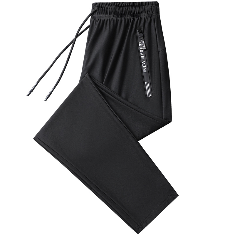Breathable quick dry sports summer silk ultra thin casual trousers…