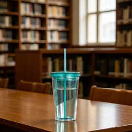 夏季爆款双层透明塑料吸管杯奶茶杯大容量冰杯学生便携杯防摔耐用