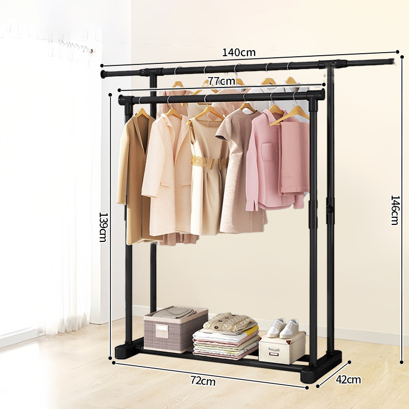 심플 [더블 폴 블랙 싱글 확장 스타일] 블랙