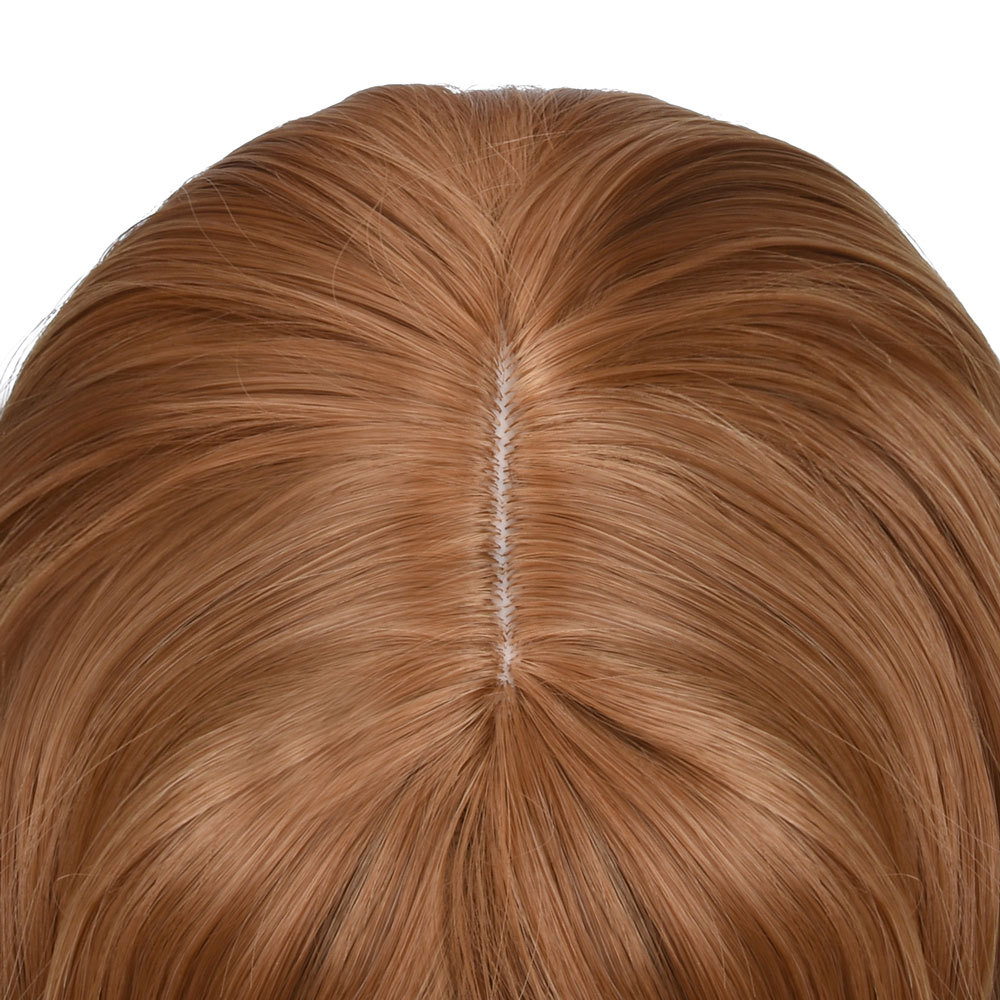 Szintetikus Női Kémiai Szálból Készült Hosszú Stílusú Göndör Haj Paróka Frufruval, Teljes Fejpántos, Több Színben Elérhető_voghion.com