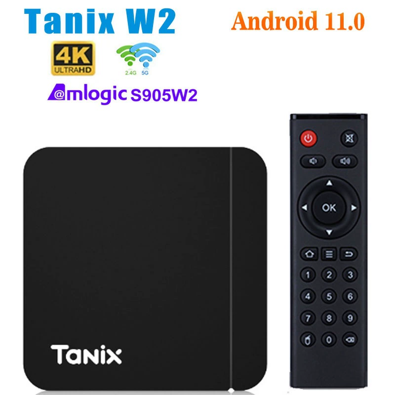 Tanix W2 сет-топ-бокс HD 4K Android TV-бокс беспроводной 5G wifi Bluetooth заводской опт