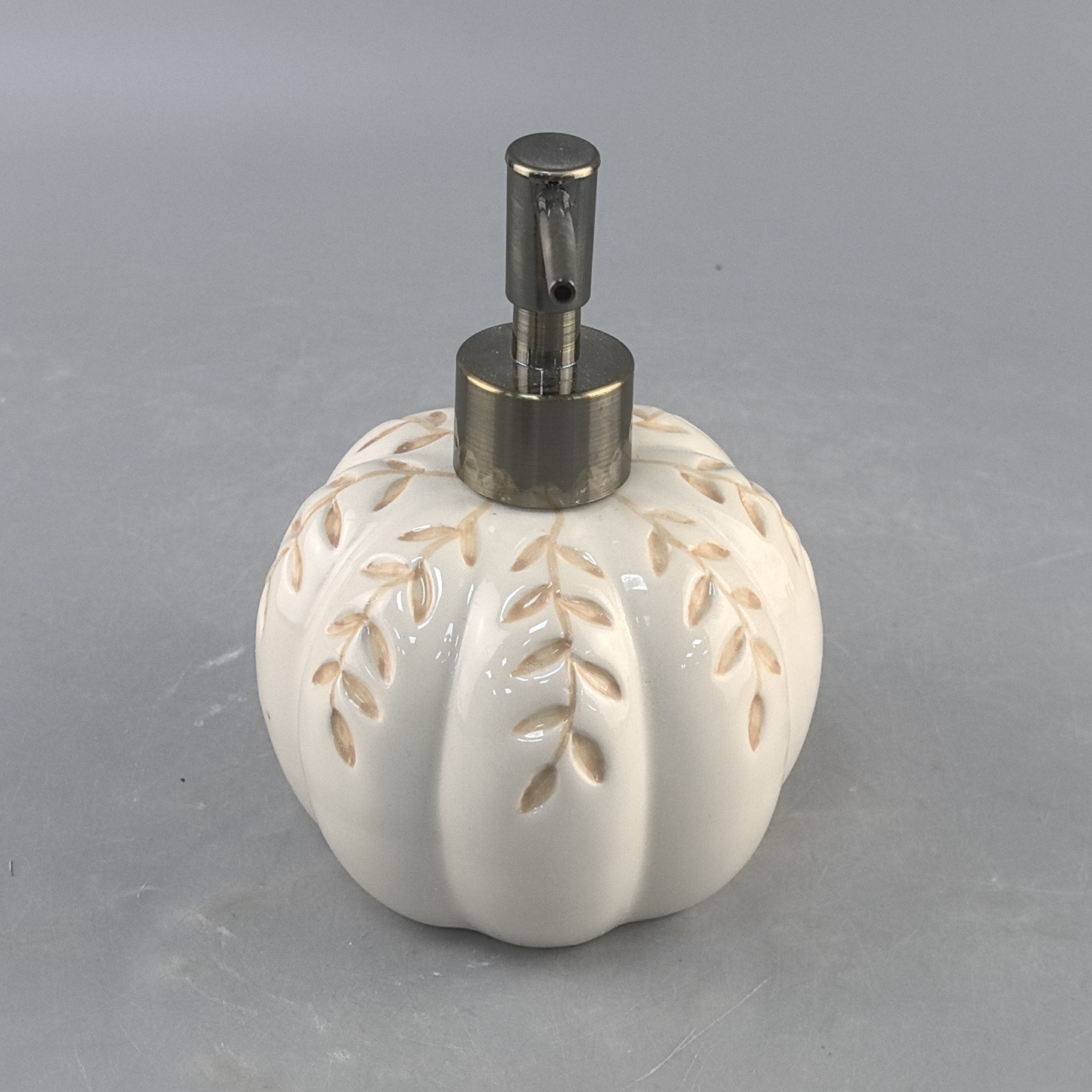 Halloween simple botella de baño desinfectante de manos botella de prensa de calabaza emulsión cerámica botella vacía sellado lata