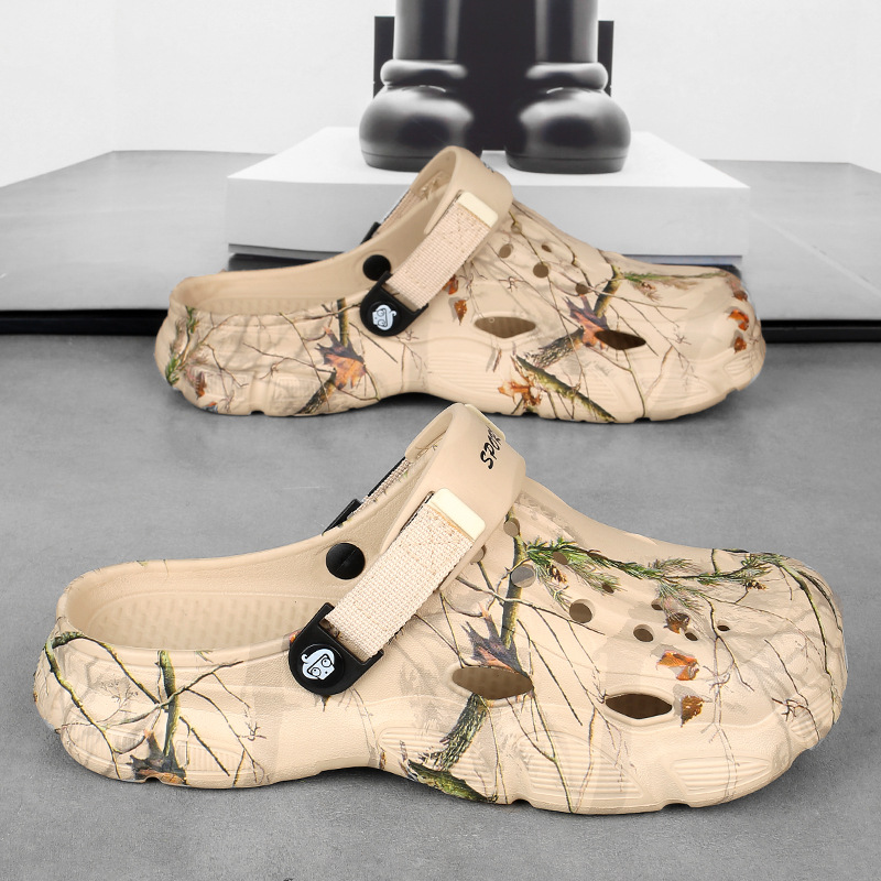 Zapatos de hombre 2026 nuevos zapatillas de hombre con suela gruesa para usar un zapato y dos zapatillas de playa resistentes al desgaste