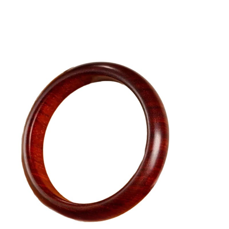Natural Taishan Old Peach Wood Bracelet for Women, Imperial Concubine Style, One-Piece Molded Beauty Bracelet, Suitable for Wearing in One's Zodiac Year, Gift for Mom