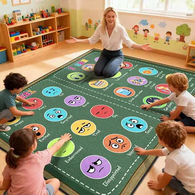 centers, dirt-resistant and easy to maintain, Avtomobil döşəmə paspasları - ts0803-5-4060cmimitation-cashmere-washable-base