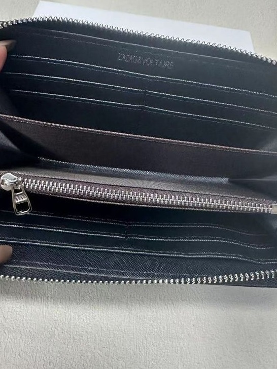 Women bag Zadig & Voltaire nueva billetera de lujo ligera de moda atmósfera de alta gama casual todo-fósforo