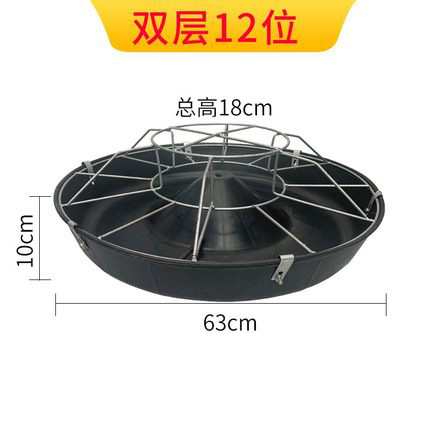 Cobertizo de cerdo espesado comedero de lechones comedero de alimentación de plástico comedero de cama de vivero comedero de alimentación de cerdo de plástico