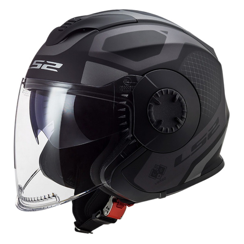 LS2 medio casco de la motocicleta casco de la vendimia doble lente verano 3/4 ala eléctrica Cuatro Estaciones hombres y mujeres OF570