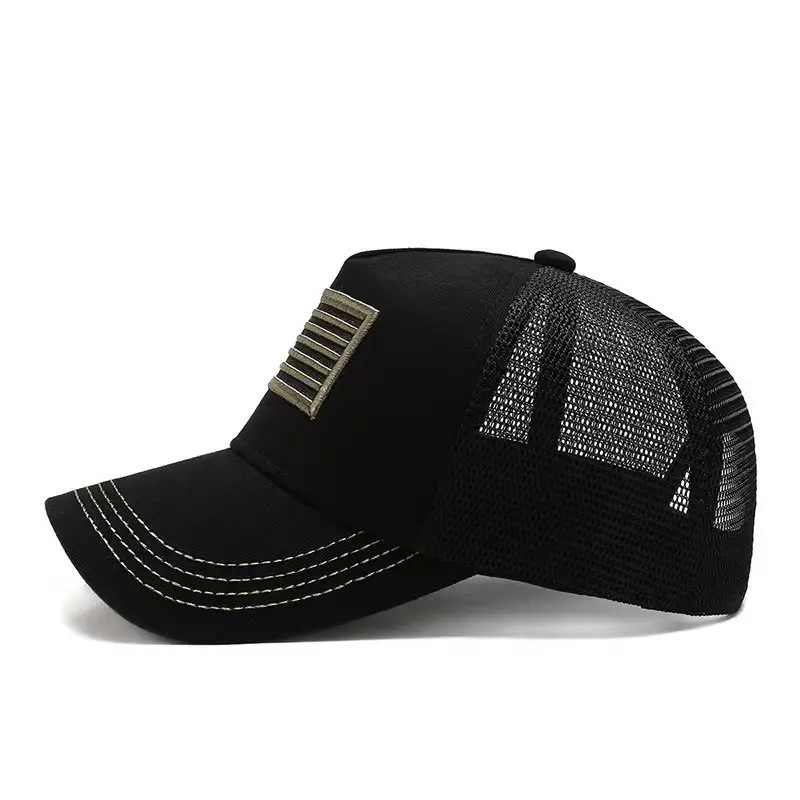 Bandera americana gorra de béisbol de camuflaje sombrero de verano para hombres protección solar sombrero para el sol sombrero fresco de verano para mujer sombrero de malla caliente transfronteriza