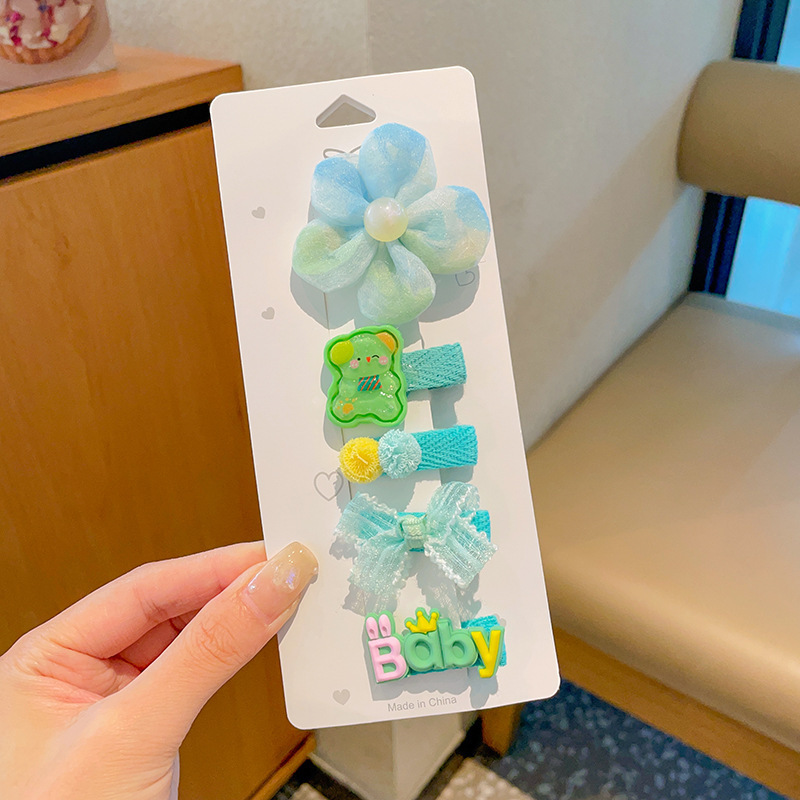 Pinzas para el cabello para bebés, pinzas para el cabello con dibujos animados para niñas, pinzas para el cabello con flequillo lateral, horquillas, accesorios para el cabello para niños