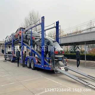 供应 轿运车 加长款轿车运输车 拖挂车 低平板半挂车