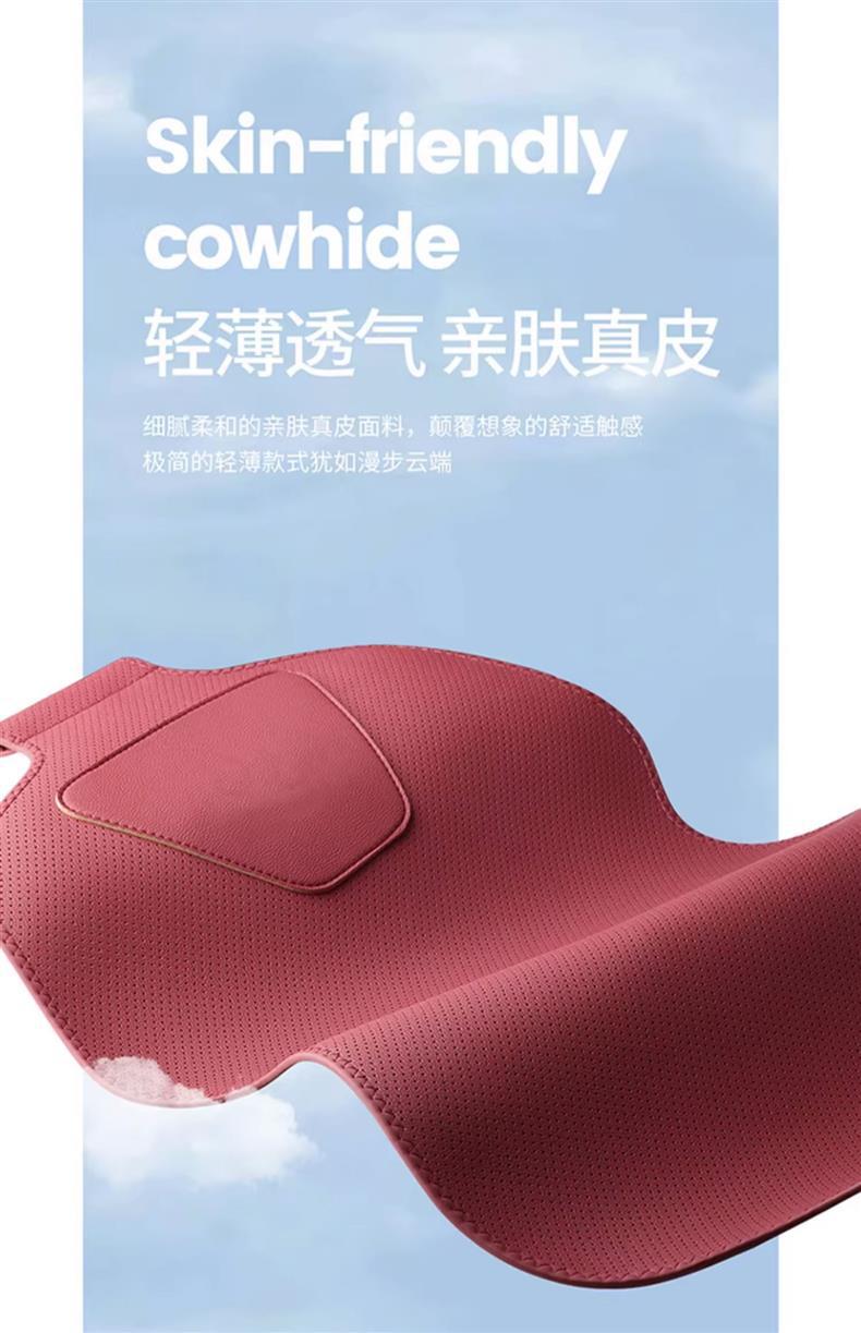 Genuine Leather Car Seat Cushion, Universal for All Seasons, Breathable Small Car Half-Cover Seat Cover, One-Piece Seat Cover, Dropshipping Available