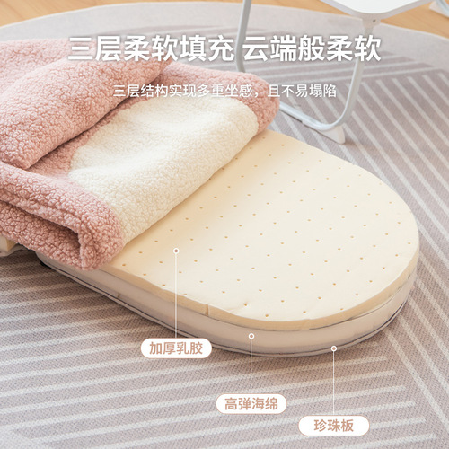 Household folding chair lazy sofa tatami bay window cute girl single back Japanese back chair floor chair