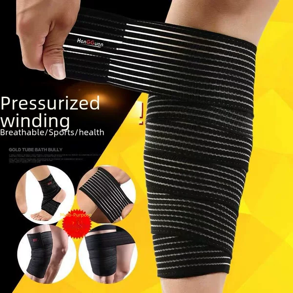 Bandage Wrist Brace, Ankle Brace, Self-Adhesive Elbow Brace for Women, Self-Adhesive Knee Brace, Sports Elastic Thigh Brace, Elastic Calf Brace for Men