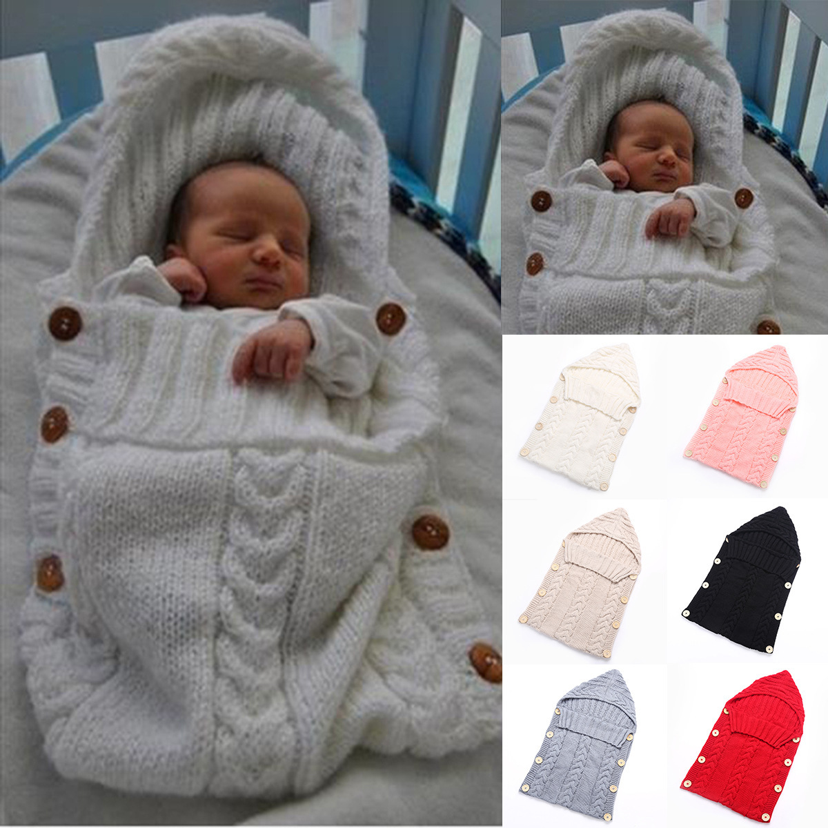 European and American newborn winter sle...