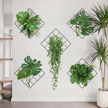 CH39076AB绿植挂篮小清新植物框家居墙面房间客厅壁纸装饰画