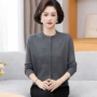 圆领妈妈百搭中老年毛衣