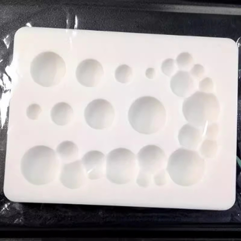 Baking Tools Fondant Chocolate Sugar Brand Bubble Silicone Mold DIY Semi-Circular Ball Cake Decoration Clay Grinding Tool