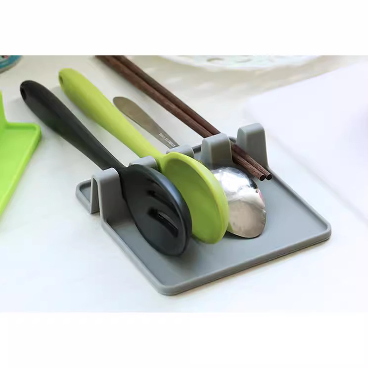 クロスボーダー卸売シリコンスプーンマットアイデア家庭用スプーンマットキッチン食器棚鍋シャベルスプーンホルダー収納マット|undefined