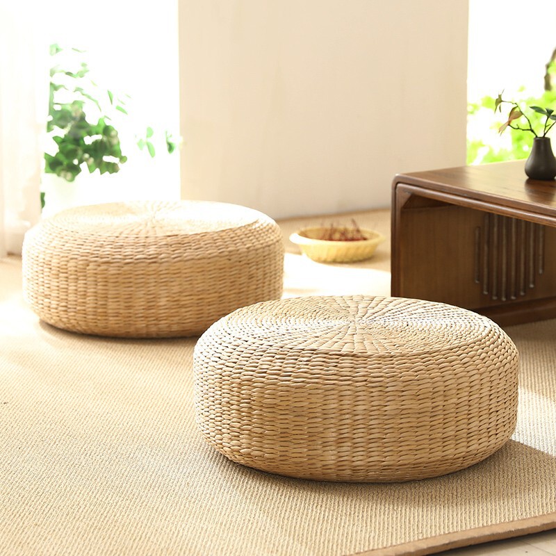 Straw futon cushion Japanese tatami cushion meditation mat Buddha worship mat kneeling mat home floor mat