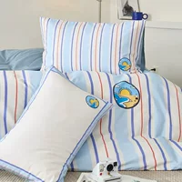 Детский комплект постельного белья Bluebird Cotton - 4 предмета, размер 1.8 м/1.5 м, яркие рисунки для учащихся начальной школы