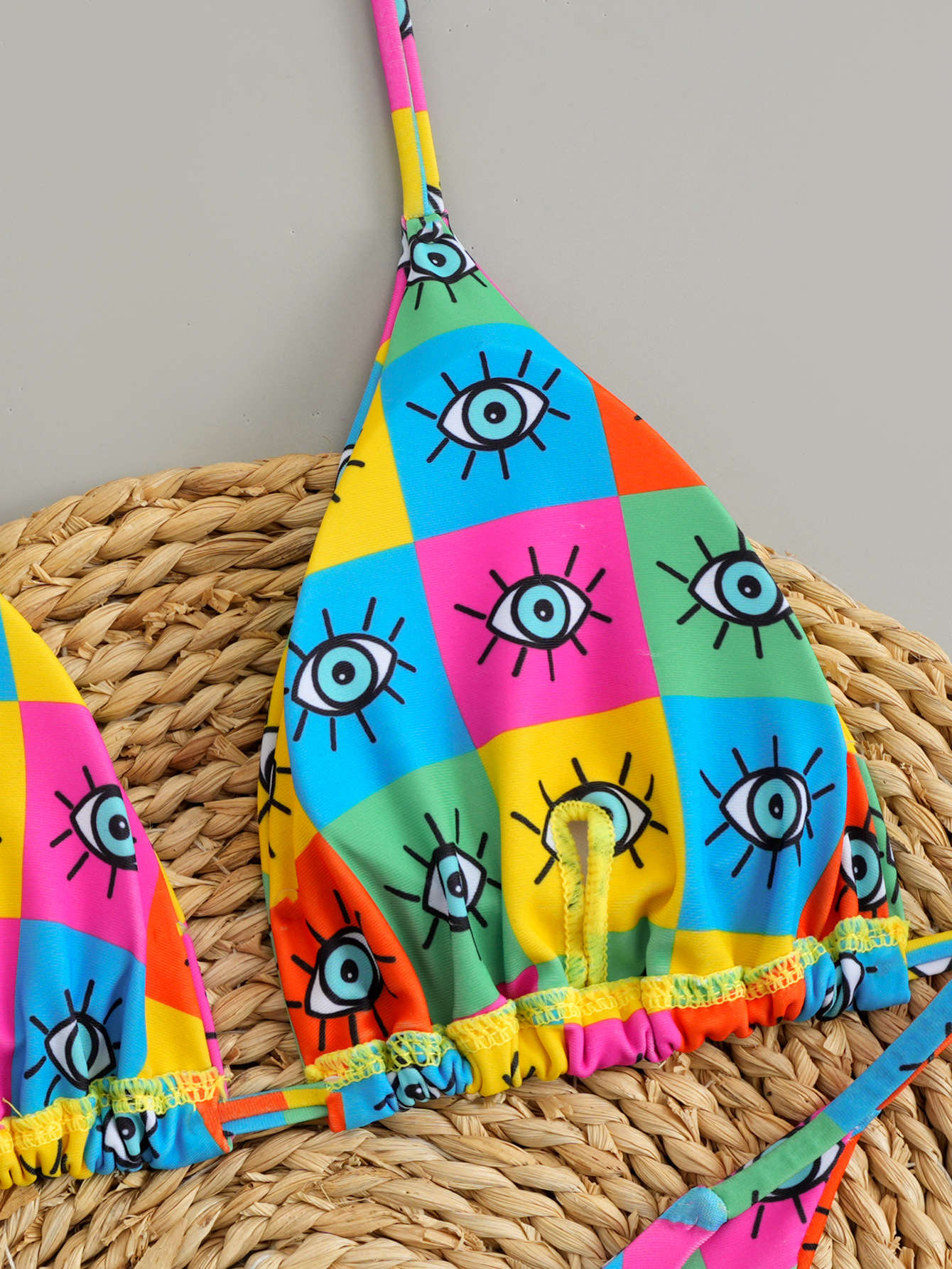 Set bikini sexy con allacciatura per donna costume due pezzi_voghion.com