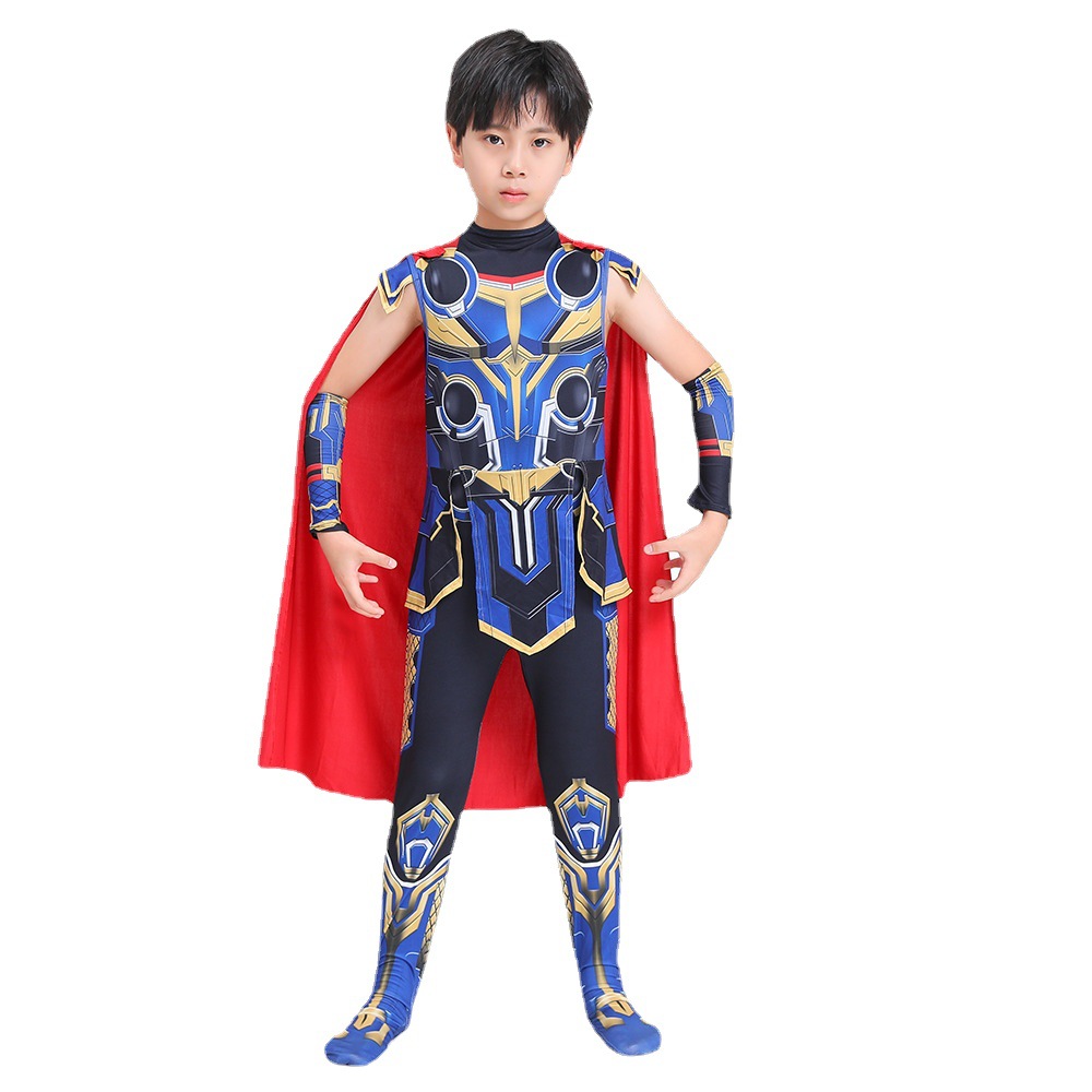 兒童雷神4愛與雷霆索爾人物角色Cosplay牛奶絲緊身扮演服裝