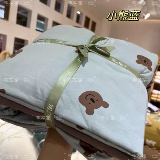 A类母婴级全棉针织棉纯棉天竺棉四件套床上ins风床笠款ins风萌趣