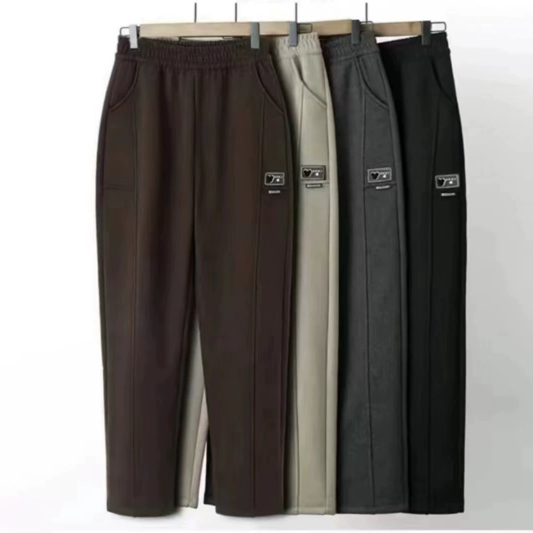 Женщины среднего возраста весна и осень новая мама носит брюки на улице дикие повседневные шаровары средние и пожилые женщины прямые брюки