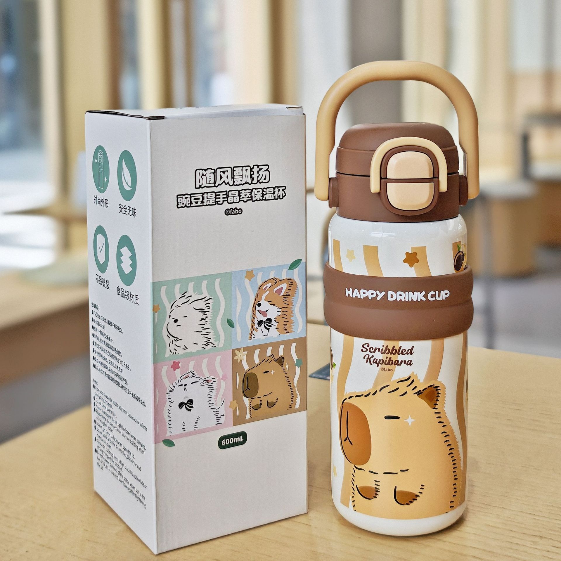 Taza termo portátil para niños para mujer 2025 nuevo estilo de alto valor para estudiantes varones que van a la escuela taza de bebida doble especial botella de agua portátil