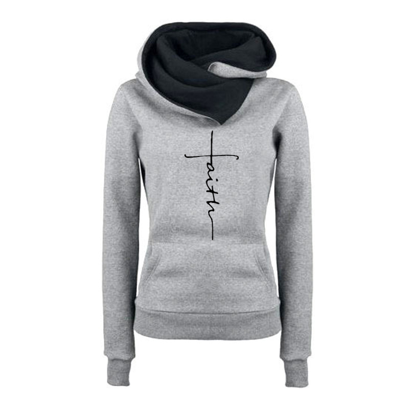 Sudadera con Capucha para Mujer de Poliéster Interior Afelpado Manga Larga para Otoño e Invierno image 5