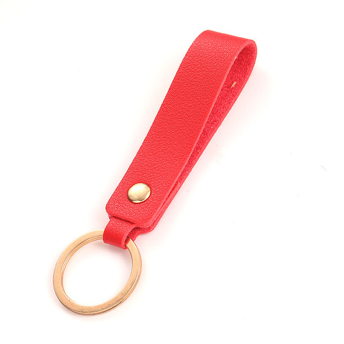 Source Factory Creative PU Leather Keychain Key Chain Leather Pendant Business Gift Leather Car Key Rope