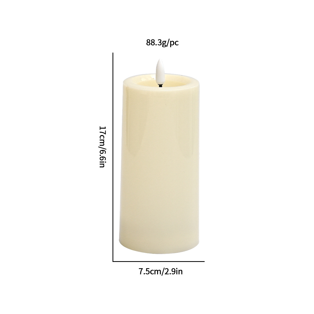 7.5*15cm 플랫 입 총알(2AA)