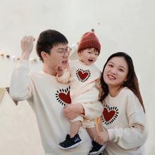 不一样春秋亲子装卫衣一家三四口母子女2025新款婴儿百天周岁拍照