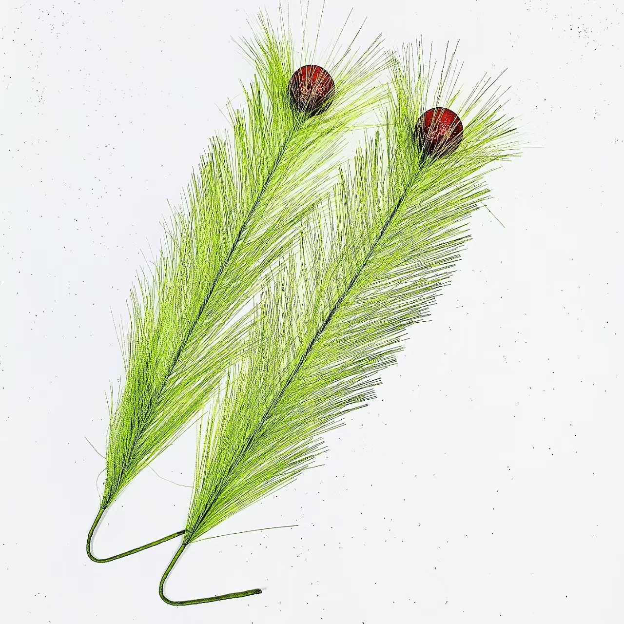 Ventas transfronterizas de caña frutas rojas Pampas hierba árbol de Navidad bolas de hadas decoración para el hogar colgar accesorios adornos