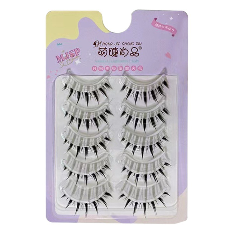 Pestañas gruesas Barbie Little Devil, simulación Natural, rizadas, cómicas, ligeras, europeas y americanas, M09, encantadoras