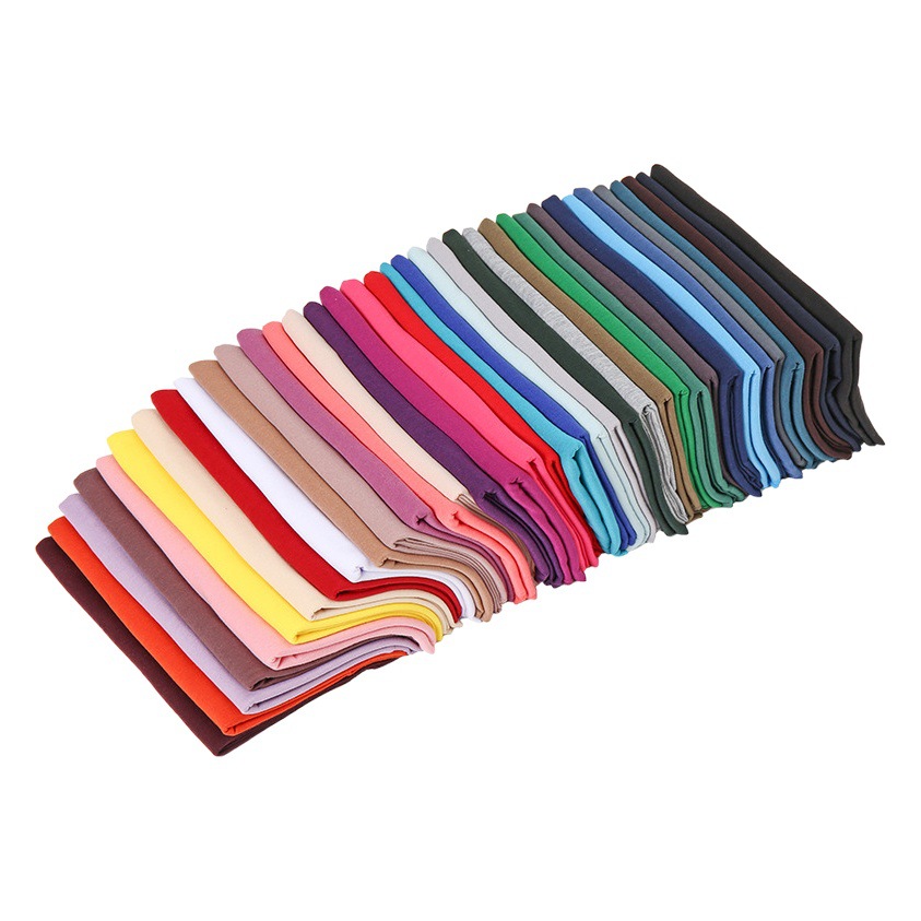 Cross-Border New Monochrome Women's Jersey Long Scarf Autumn and Winter Warm Scarf Turban Bs082