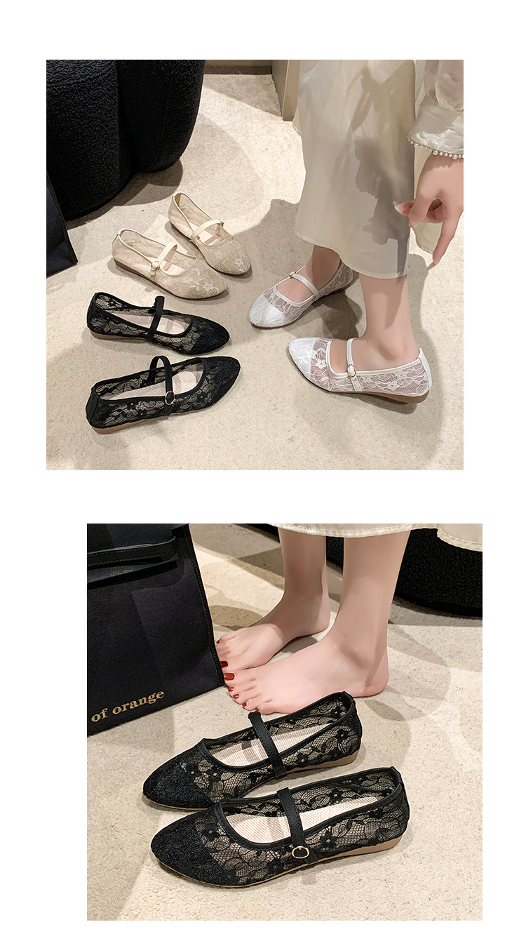 Women's Plus Size Casual Loafers Pointed Toe Flat Shoes Mesh_voghion.com