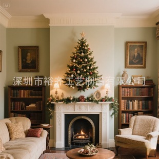 Cross-Border Christmas 90cm Wall-Mounted Christmas Tree Wall-Mounted Door-Mounted Christmas Decoration Luminous Wall-Mounted Tree Factory Direct Supply