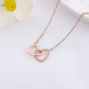 Design necklace stainless steel, chain for key bag , 2023 collection, trend of season, does not fade, light luxury style, simple and elegant design