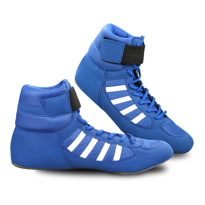 ZTTY zapatos de boxeo de los hombres y mujeres zapatos de lucha Sanda entrenamiento alto-top libre lucha Thai boxeo entrenamiento profesional zapatos de boxeo