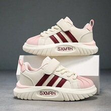 女童休闲运动鞋2025新款春秋儿童板鞋男童贝壳头防滑学生百搭板鞋