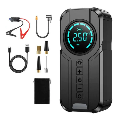 Power Bank All-In-One Emergency Power — Hava nasosu - 1920-smart-clip