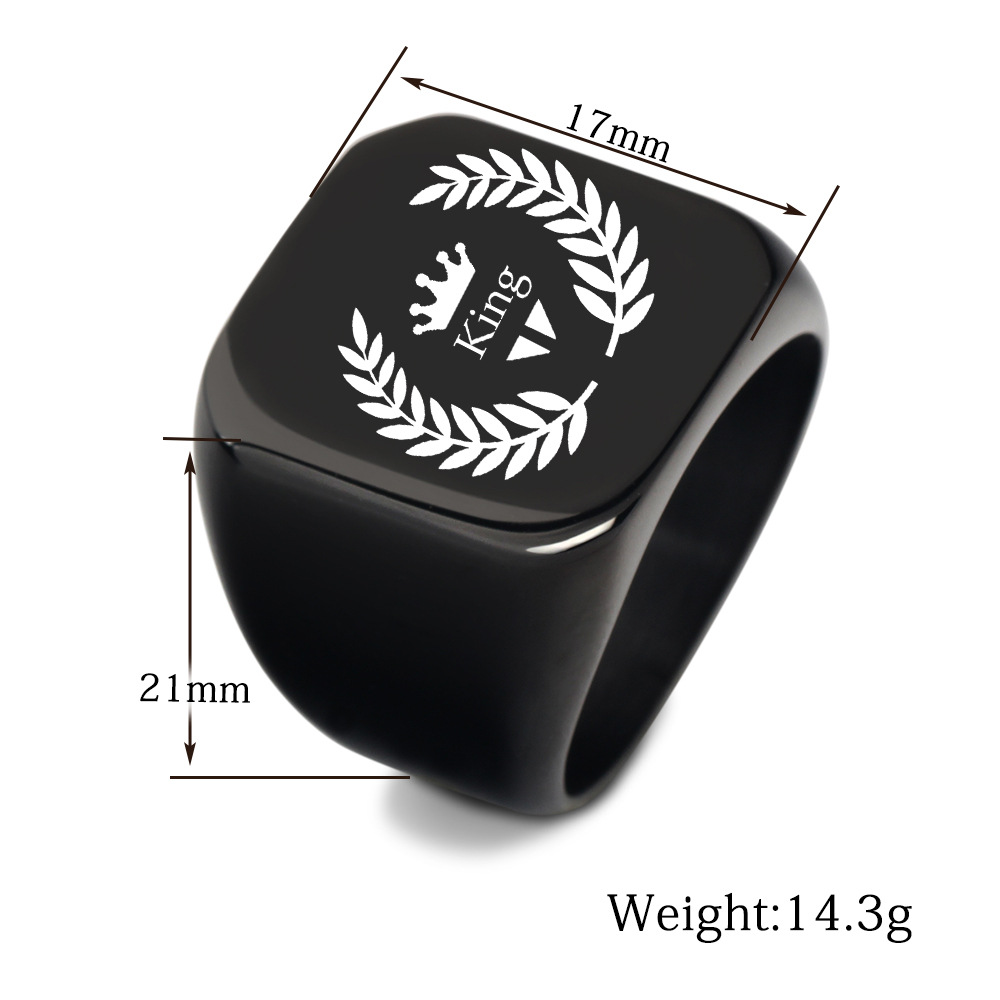 17g Weight Rings Classification 5, 6, 7 Ring Size 1 Piece Quantity Party, Street Occasion Titanium Steel Material Solid Color Pattern All Seasons Season Men's Gender Plating Design Hip-Hop, Simple Style Style Hip-Hop Simple Style Solid Color Titanium Steel Plating Men's Rings Men Band Rings 无