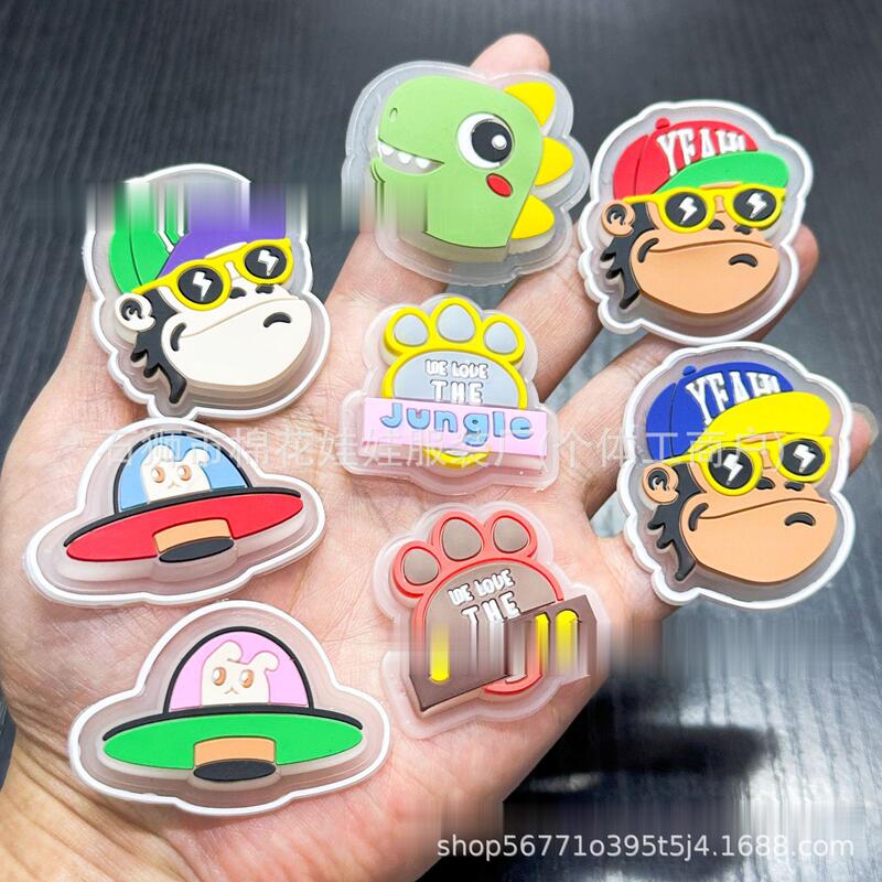 Factory Direct Supply of Textile Accessories Macaron Color King Gigi Drop Plastic Rubber Special-Shaped Personalized Waterproof Lamp Shell Sign Factory Direct Supply of Textile Accessories Macaron Color King Gigi Drop Plastic Rubber Special-Shaped Personalized Waterproof Lamp Shell Sign