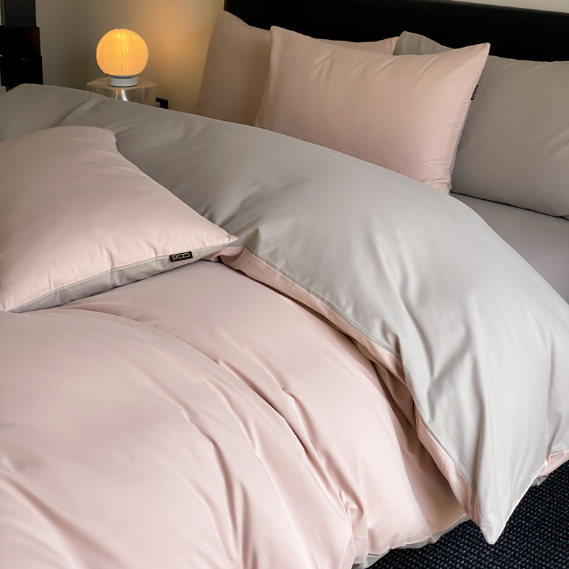Alta gama A clase 100 algodón molido cuatro piezas para engrosar sábanas de algodón cubierta de cama caliente de otoño y invierno cuatro piezas