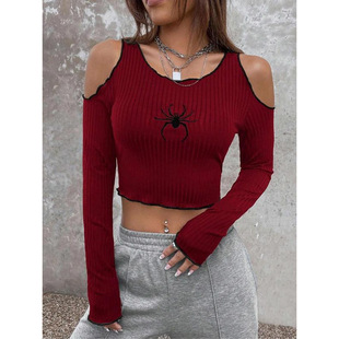 A 21896 Star pattern dark color block long tee �Ǽy�����Lƴ