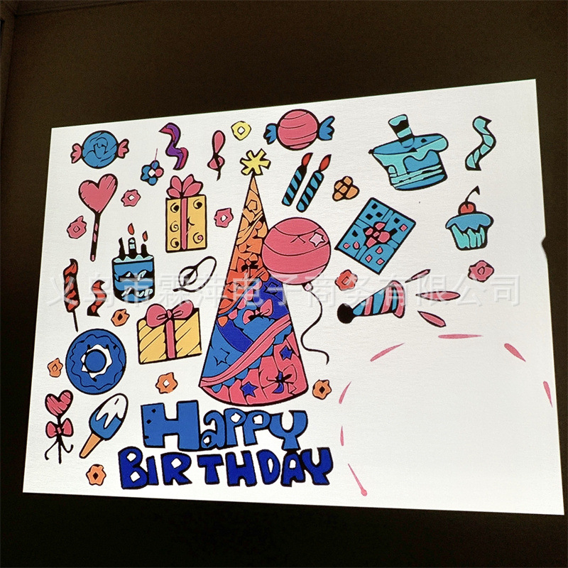 Feliz cumpleaños proyector lámpara de proyección Corea del Sur ins estilo Pequeño Libro Rojo neto rojo foto proyección confesión accesorios creativos